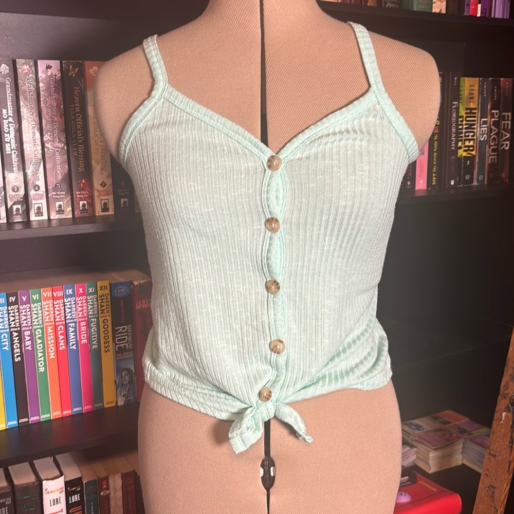 No Boundaries Teal Tank Top